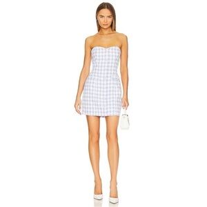 Amanda Uprichard Teagan Dress in Lennox Tweed Pearl Buttons - M - worn once!